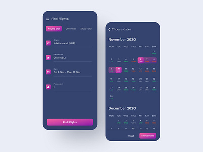Daily UI Day 38 - Calendar dailyui ui design