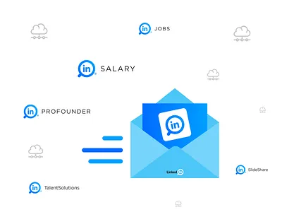 LinkedIn Logo Redesign app icon blue brand identity branding concept design graphic design job board linkedin logo linkedin logo redesign new concept pro professional rebranding redesign revamp salary slideshare slideshow solutions typography