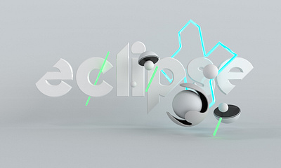 Eclipse - ( Orb in the Light ) 3 of 6 3d 3d art branding cinema4d clean design deviantart eclipse graphic graphic design icon illustration light logo neon orb shapes toon typography vector