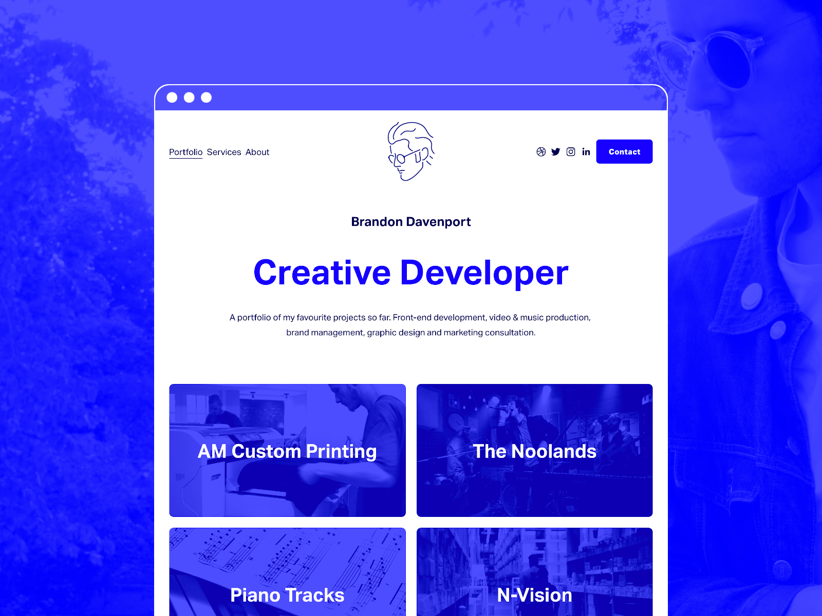 Example of Personal Portfolio / Desktop