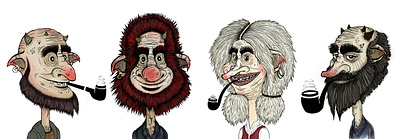 Trolls art cartoon character character design illustration monster portrait