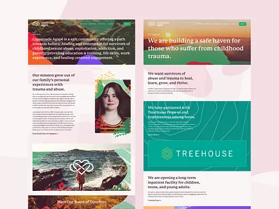 Crossroads Agapé Internal Pages branding design identity identity design illustration typography ui uiux web web design web typography