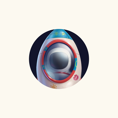 Space Rocket! astronaut design game game art helmet icon illustration logo minimal mobile nasa photoshop rocket simple space spacex