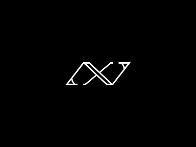 NX | Logo Design black branding design logo n white x