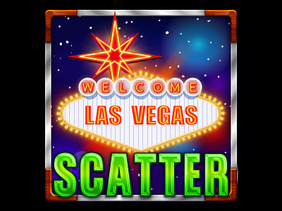 A Signboard - Welcome Las Vegas casino art casino design casino game art casino games game art game design scatter scatter design scatter slot scatter symbol slot design slot game design vegas vegas board vegas games vegas slot vegas symbol art vegas symbols vegas themed