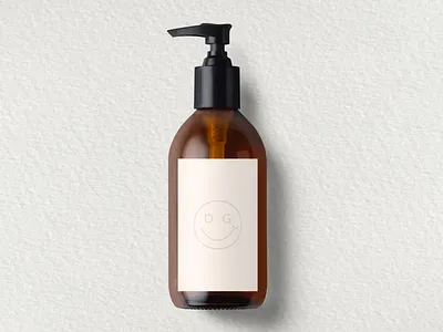 Smiley Logo Design - Hand Soap Bottle bottle design bottle label bottle mockup branding clean design dailyui design designer label design label packaging labels logo mockup mockups product design products smiley ui user interface ux