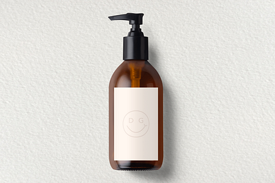 Smiley Logo Design - Hand Soap Bottle bottle design bottle label bottle mockup branding clean design dailyui design designer label design label packaging labels logo mockup mockups product design products smiley ui user interface ux