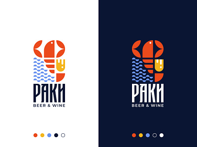 Crawfish Restaurant Logo abstract branding buy logo clean crawfish designer logo fish gennady savinov logo design geometric logo design minimalistic minimalistic logo modern professional logo quality restaurant logo symmetric