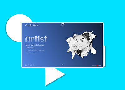 Curio Arts app design flat graphic design illustration logo minimal ui web website