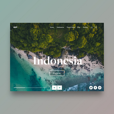 Indonesia Travel Website UI Concept Design design web web design web site web ui web ui design webdesign website website concept website design
