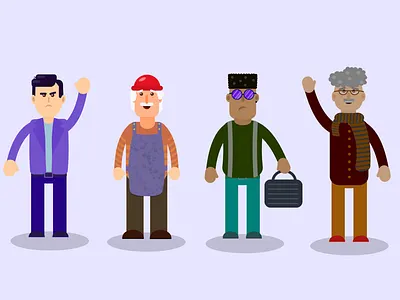 Working Vector Guys affinity designer affinity vector character design vector character vector illustration