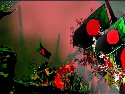 16 Decemer Victory Day 16 banner design hasibur typography ui