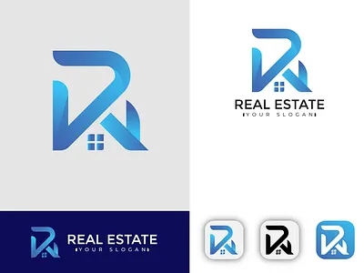 Real Estate Logo Design Concept 2 abstract logo app brand identity branding building business colorful company corporate identity gradient home home logo logo design logo designer modern modern home logo modern logo design modern real estate logo real estate real estate logo