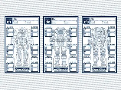 Robots board game art illustration robots