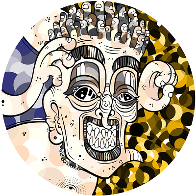 Portrait 2 cartoon character design design geometry illustration monster portrait