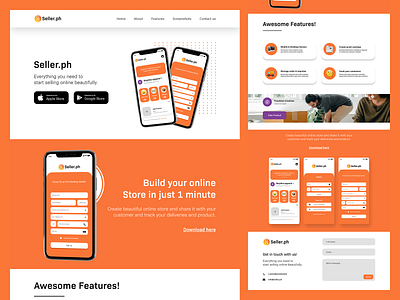 Seller.ph (Landing Page) branding branding design dribbble best shot interface logo mobile app ui ui design uidesign uiux