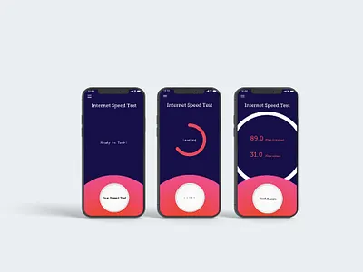 Internet Speed Test UI adobe xd figma figma prototype massachusetts new york design speed test uidesign usa user experience user experience prototype userinterface