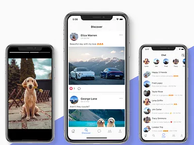 Flutter Social Network App facebook mobile mobile templates react native social socialmedia