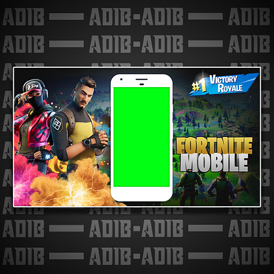 Fortnite Gaming Mobile Template branding design fiverr fortnite freelancer gaming gaming app minimal template template design youtube