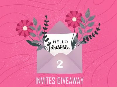 2 DRIBBBLE INVITES branding design digital art digital illustration dribbble best shot dribbble invitation dribbble invite dribbbleinvite illustration illustration art logo vector vector illustration