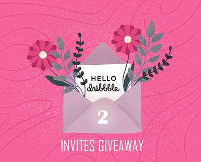 2 DRIBBBLE INVITES branding design digital art digital illustration dribbble best shot dribbble invitation dribbble invite dribbbleinvite illustration illustration art logo vector vector illustration