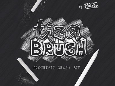 Tiza brush apple apple pencil brush brush set chalk chalk brush creative creative market faux ipad lettering market mockup procreate shop tiza tiza brush