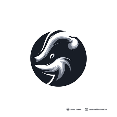 badger logo animation branding coreldraw design design art ilustration ilustrator logo sketch vector