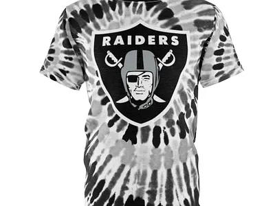Raiders Tie Dye - Team Color - Short Sleeve T Shirt design mens clothing mens tie dye t shirt mens tie dye t shirt nfl clothing nfl clothing nfl gear nfl gear oakland oakland raiders raider football raider football raiders raiders nation raiders nation streetwear