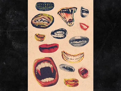 Spooky Post 04 collage halloween postcard postcard design pulp