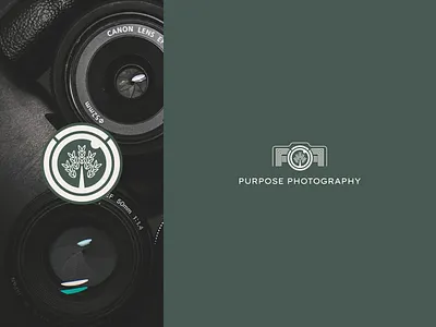 Purpose Photography Logo brand branding clean design identity logo logodesign logotype mark symbol ui ux
