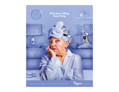 "Energy for Everybody" - Grandma advertising art direction copywriting design livingroom photoshop