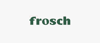 Frosch Logo, the Old and the New branding logo minimal rebrand typographic