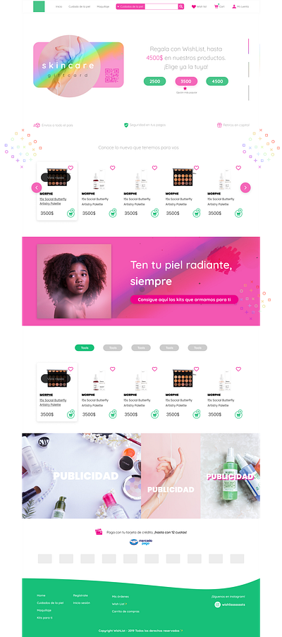 makeup app design graphic design ui ux