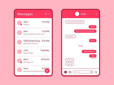 Daily UI 013 - Messaging dailyui dailyui013 dailyuichallenge messaging uidaily uidailychallenge