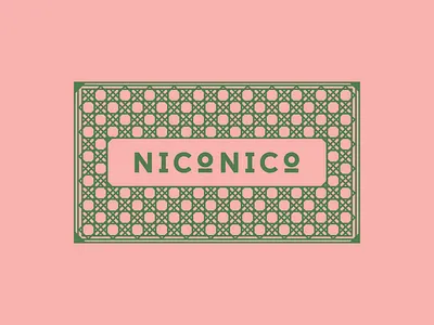 New visual identity play card green logo logodesign pattern rattan type typography visual identity