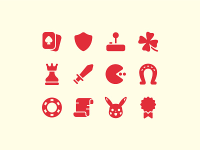 Fluent System Filled : Gaming cards casino clover color design gaming horseshoe icon joystick logo pacman paper pokemon prize shield sword ui ux vector