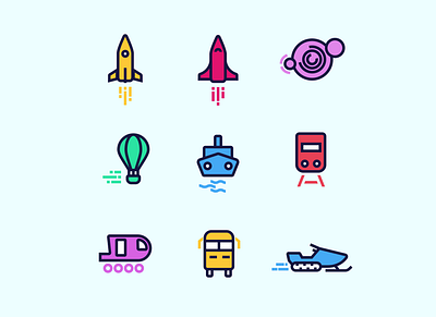 Travel Icons icondesign icons iconset idenity illustration travel