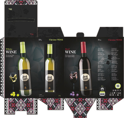 packing for wine. vector branding design illustration vector