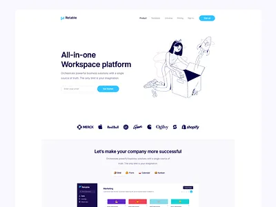 Retable branding design flat graphic design minimal typography ui web website