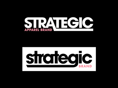 Strategic Wordmarks apparel brand design brand identity brand logo brand logo design branding custom type logo logo design logo type logodesign logodesigner logotype merch skate strategic type type design typedesign typography