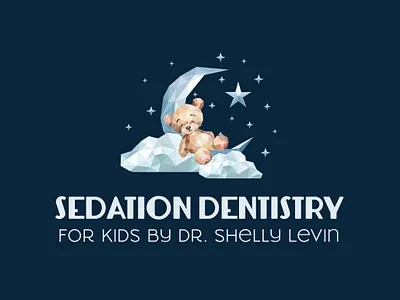 Sedation Dentistry Logo Design brand identity branding clouds dentist dentist logo doctor logo geometric logo illustration illustrator kids logo logo design moon polygonal bear polygonal cloud polygonal logo polygonal moon sedition logo sleep logo stars teddy bear logo