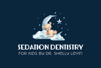 Sedation Dentistry Logo Design brand identity branding clouds dentist dentist logo doctor logo geometric logo illustration illustrator kids logo logo design moon polygonal bear polygonal cloud polygonal logo polygonal moon sedition logo sleep logo stars teddy bear logo
