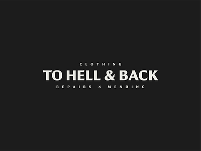 To Hell & Back Wordmark brand identity branding design graphic design identity logo logo design logotype type typography wordmark