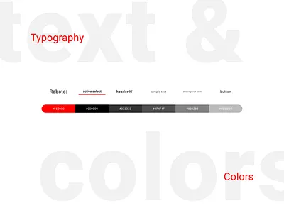 Colors and typography for UNIQLO app design minimal ux ux ui web