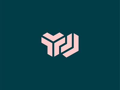 Monogram TJ brand braziliandesigner design identity monogram monogram logo oil blue personal trainer rose tj