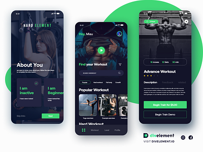 Workout App Concept adobexd appdesign concept concept design design app figma fitness fitness app gym train uidesign uxdesign workout workout app