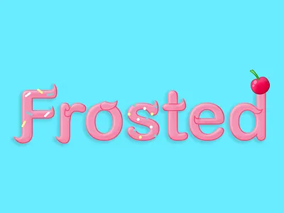 Daily Logo Challenge - Frosted 50dailylogochallenge 50daylogochallenge cute daily logo daily logo challenge dailylogochallenge design illustrator logo