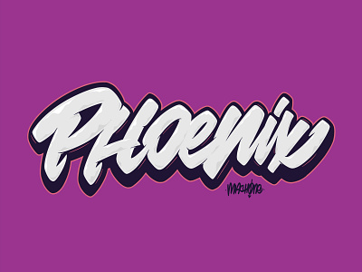 Phoenix Graffiti Lettering arizona az calligraffiti calligraphy desert graffiti ipad lettering machiavillain phoenix procreate