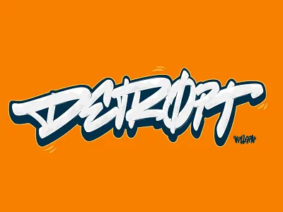 Detroit Graffiti Lettering calligraffiti calligraphy detroit handstyle ipad lettering michigan procreate