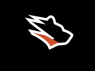 CRUSH logo baseball bear logo modern sports team